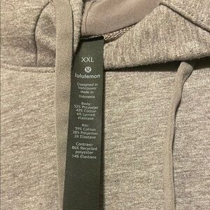 Lululemon Gray Hoodie XXL